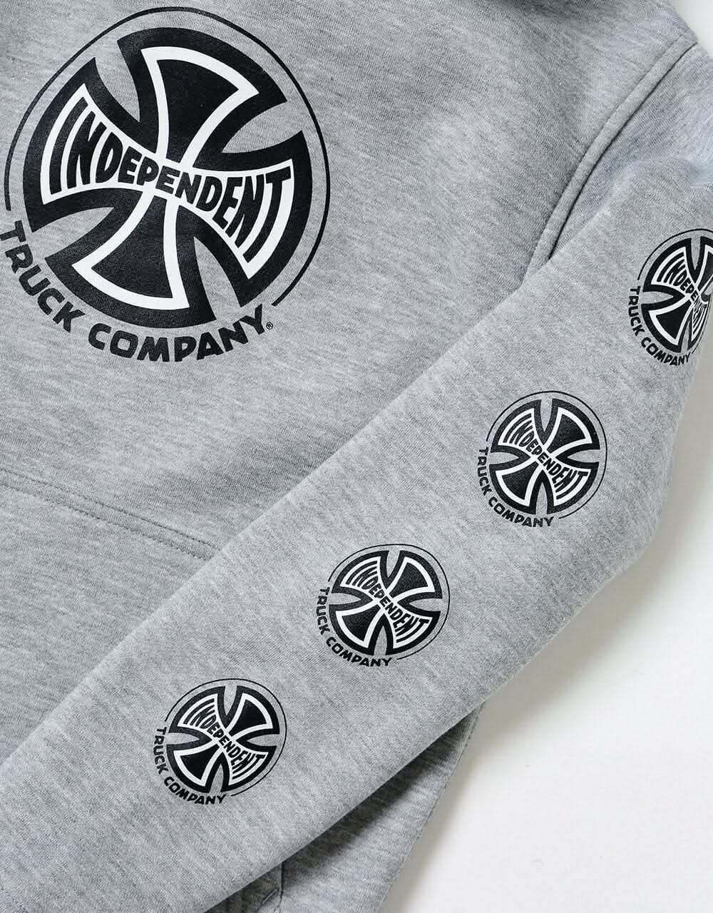 Independent Truck Co. Sleeve Kids Pullover Hoodie - Heather Grey