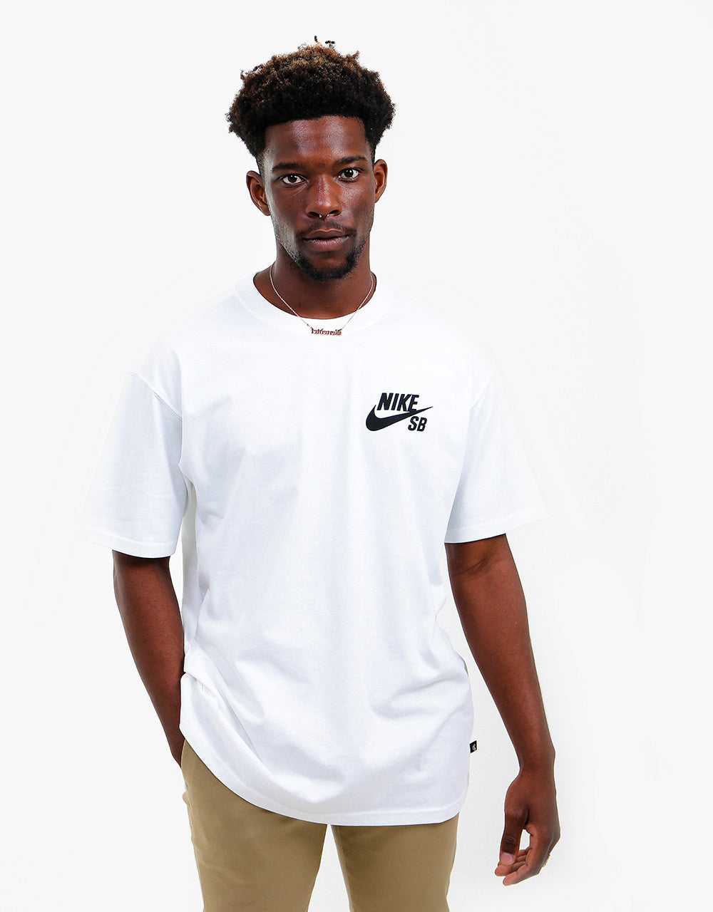 Nike SB Logo T-Shirt - White/Black