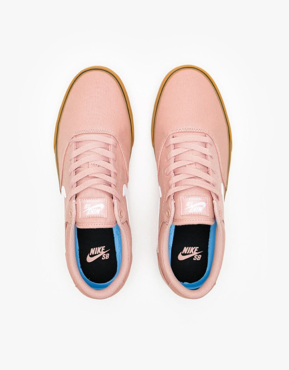 Nike SB Chron 2 Canvas Skate Shoes - Pink Oxford/White-Pink Oxford
