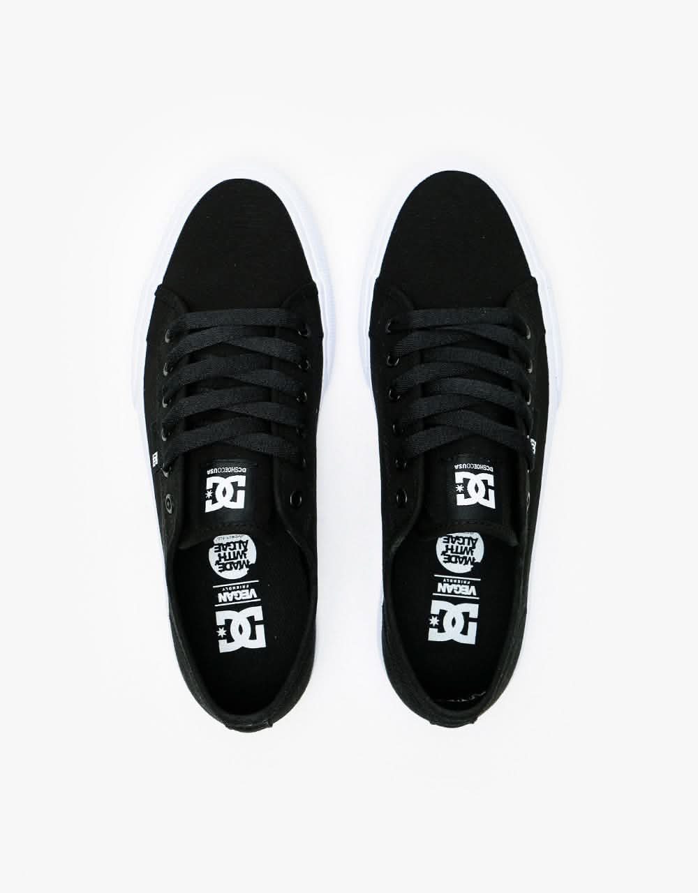 DC Manual Skate Shoes - Black/White