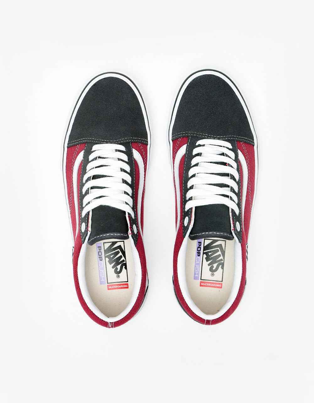 Vans Skate Old Skool Shoes - Asphalt/Pomegranate