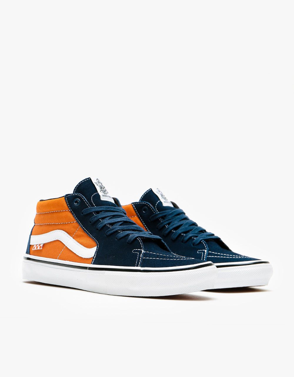 Vans Skate Grosso Mid Shoes - Navy/Orange