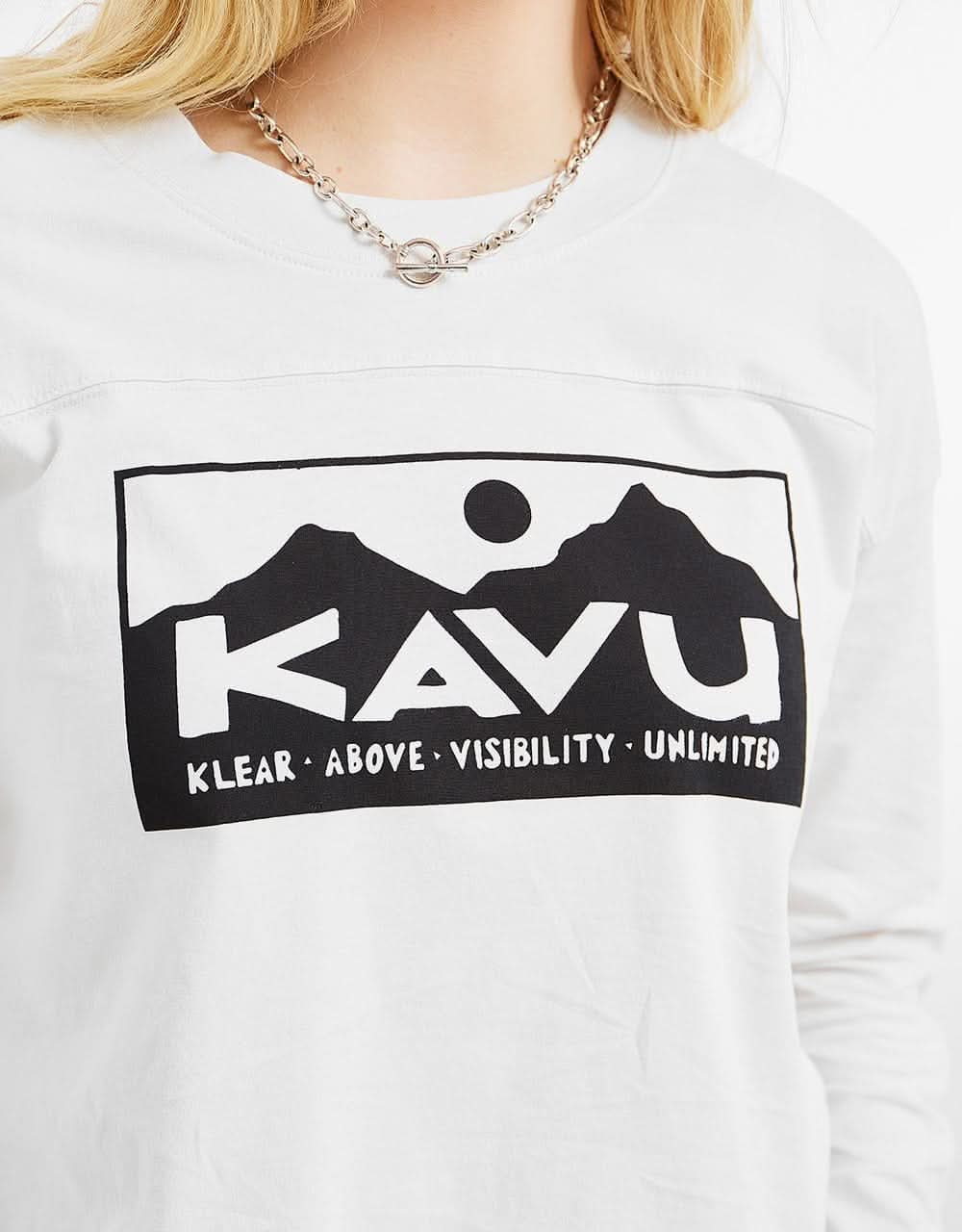 KAVU Womens Francis L/S T-Shirt - Off White