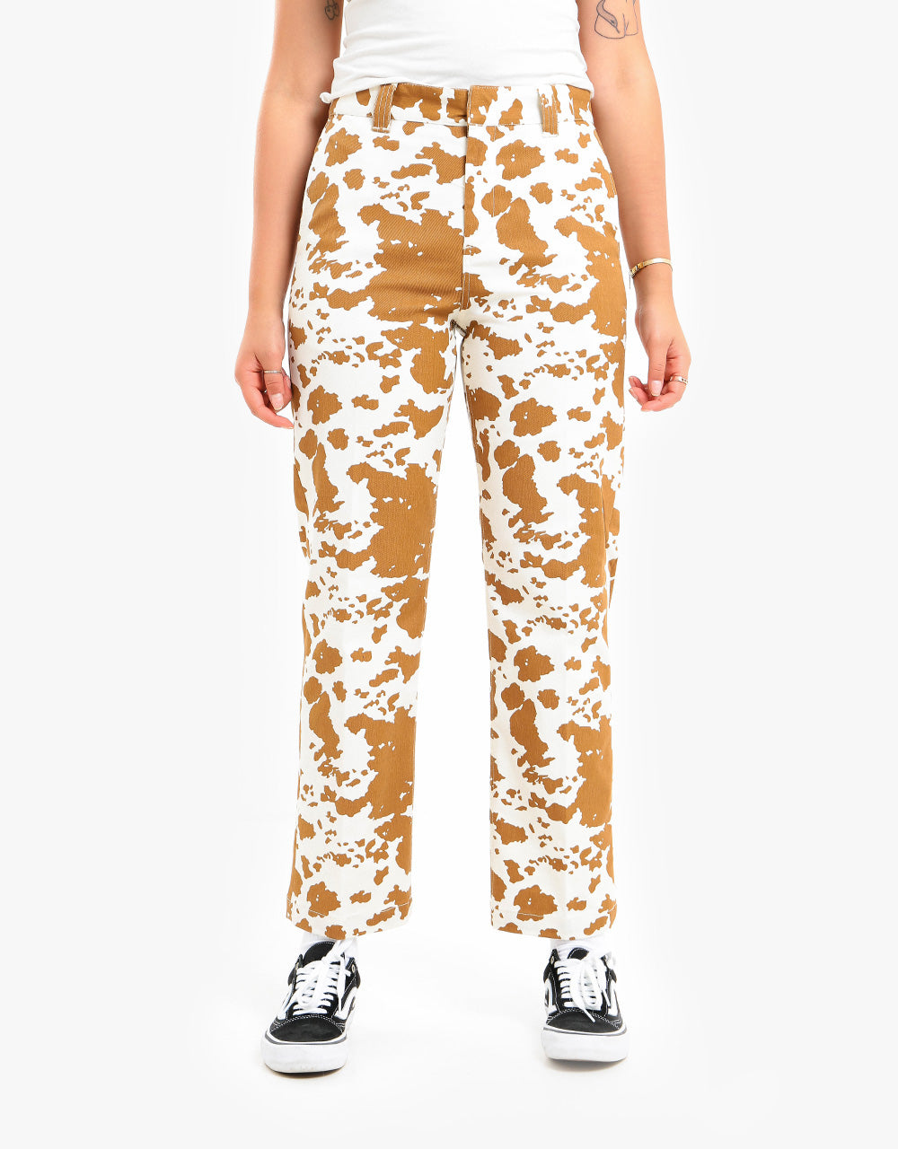 Obey Womens Straggler Printed Pant - Cow Print