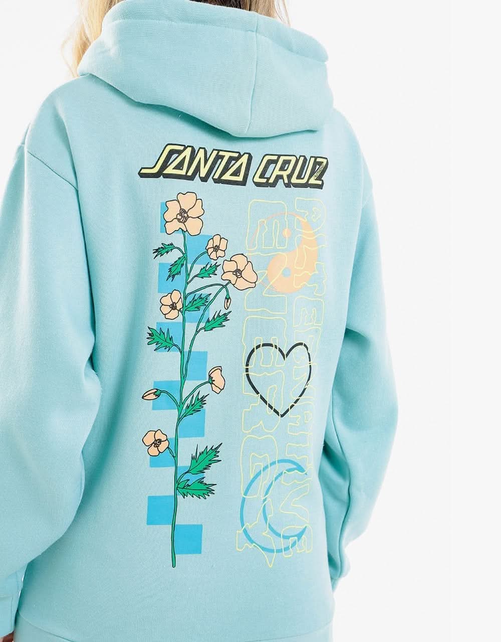 Santa Cruz Womens Alt Energy Pullover Hoodie - Sea Blue