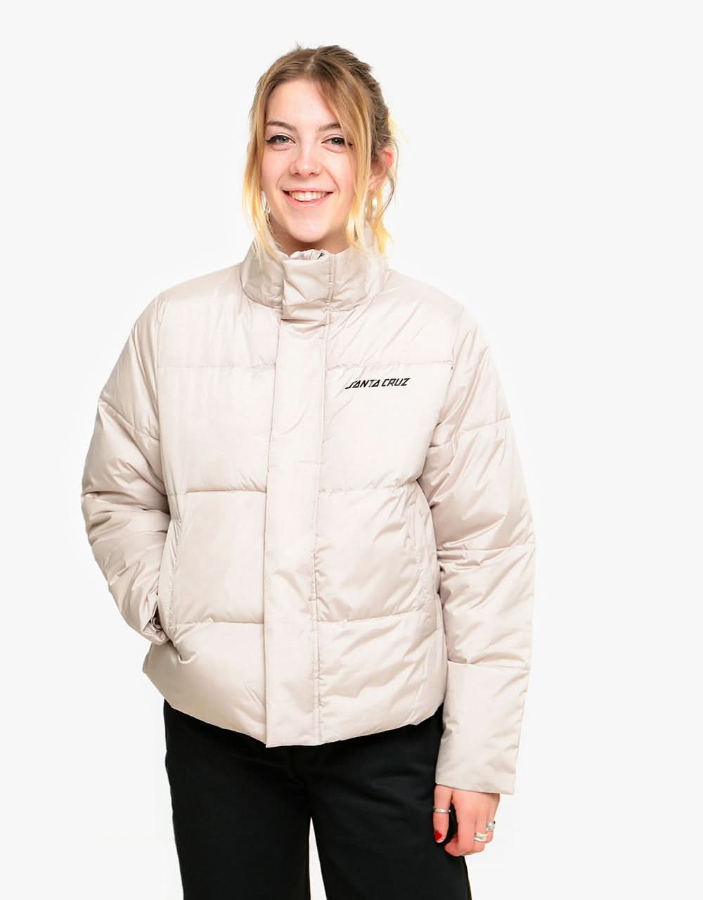 Santa Cruz Womens Mallow Puffer Jacket - Silver