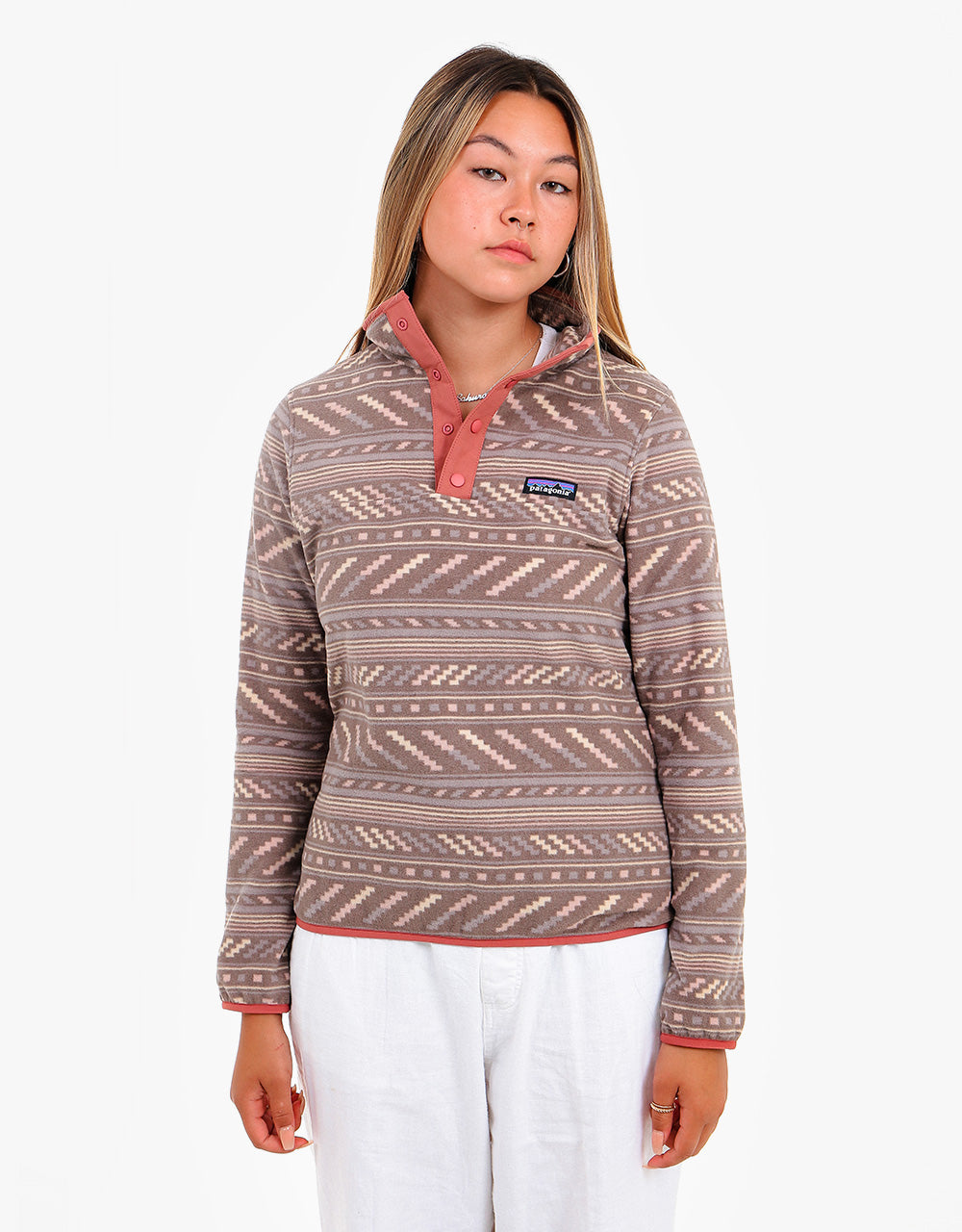 Patagonia Womens Micro D® Snap-T® Pullover - Bergy Bits: Furry Taupe