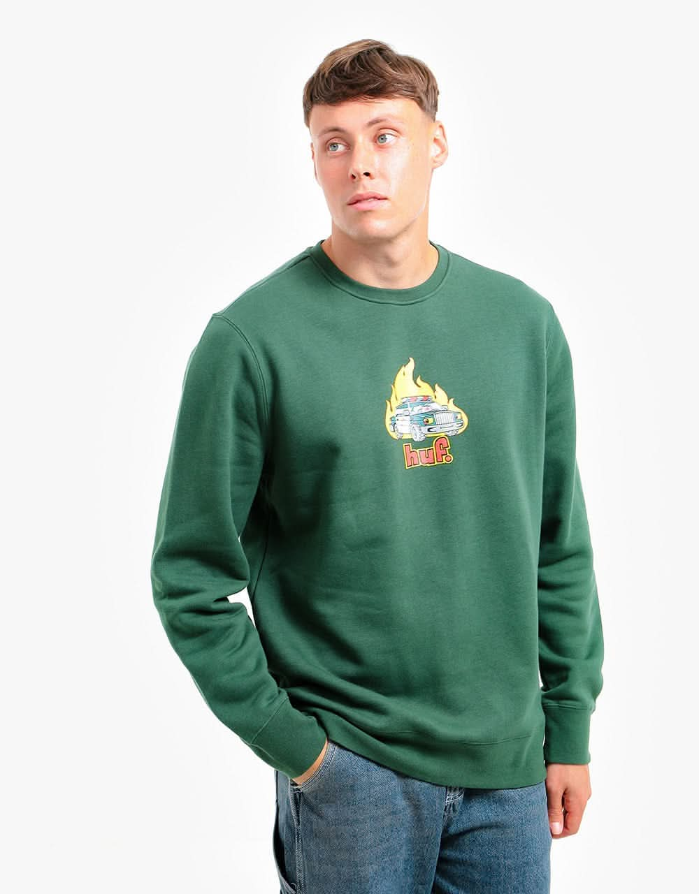 HUF Roasted Crew - Dark Green