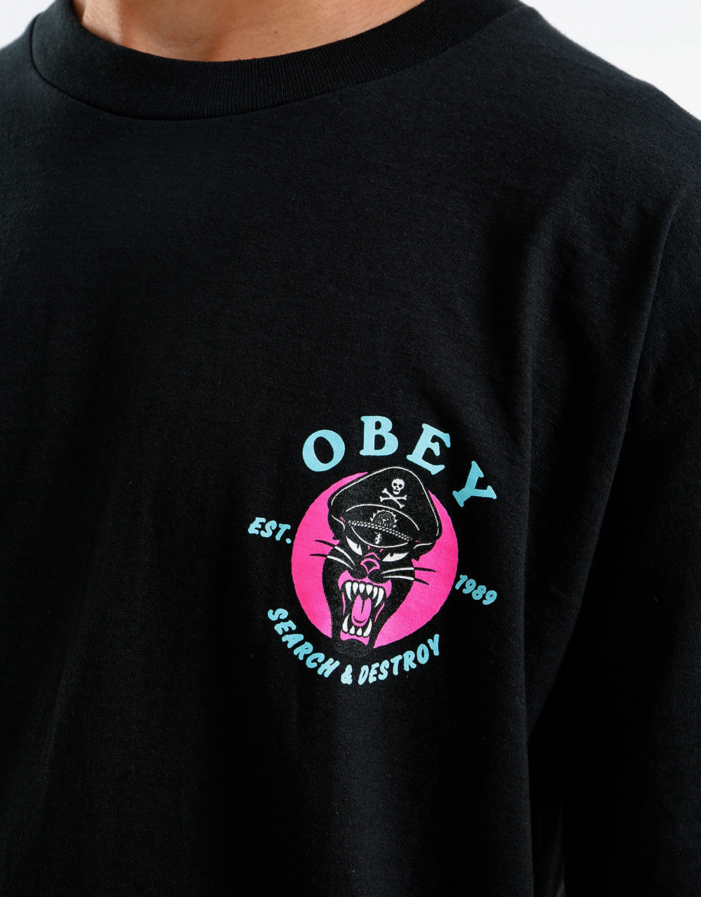 Obey Battle Panther T-Shirt - Black