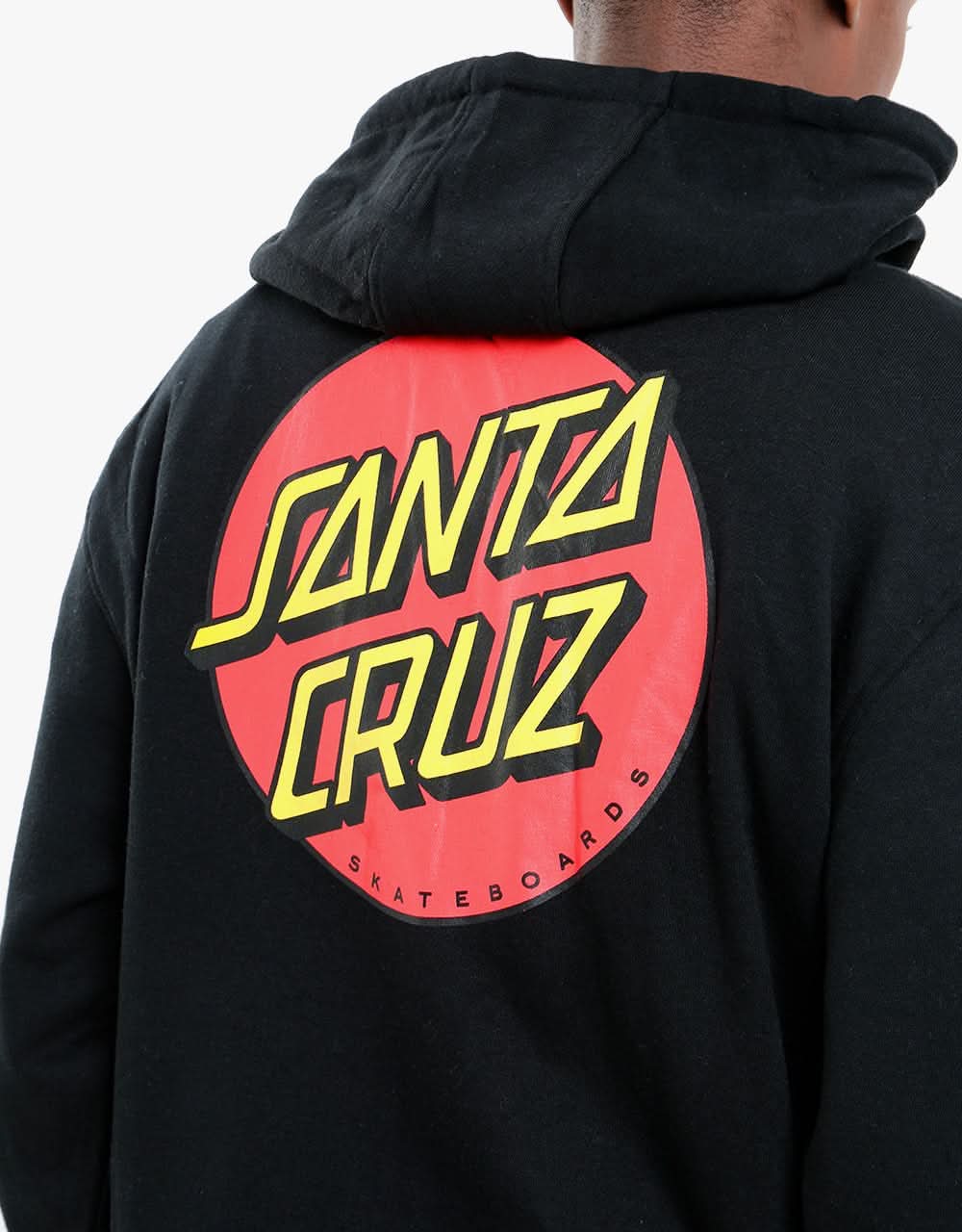 Santa Cruz Classic Dot Chest Pullover Hoodie - Black