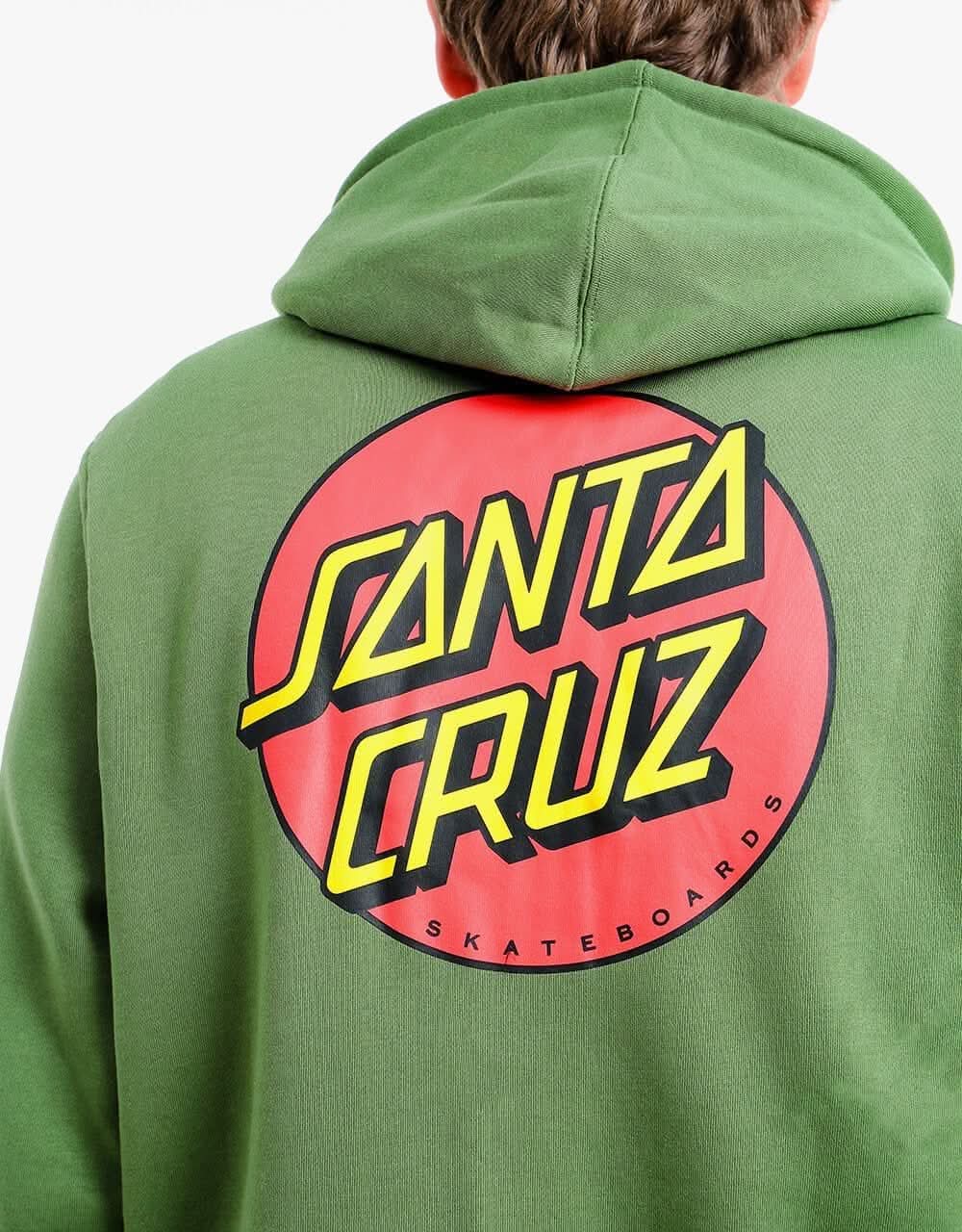 Santa Cruz Classic Dot Zip Hoodie - Dill Green