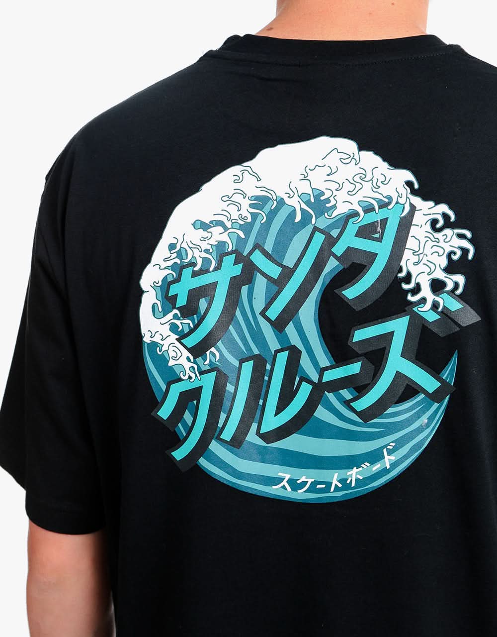Santa Cruz Japanese Wave Dot T-Shirt - Black