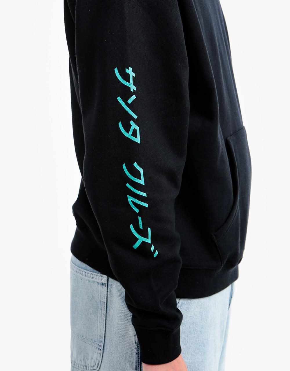 Santa Cruz Japanese Wave Dot Pullover Hoodie - Black