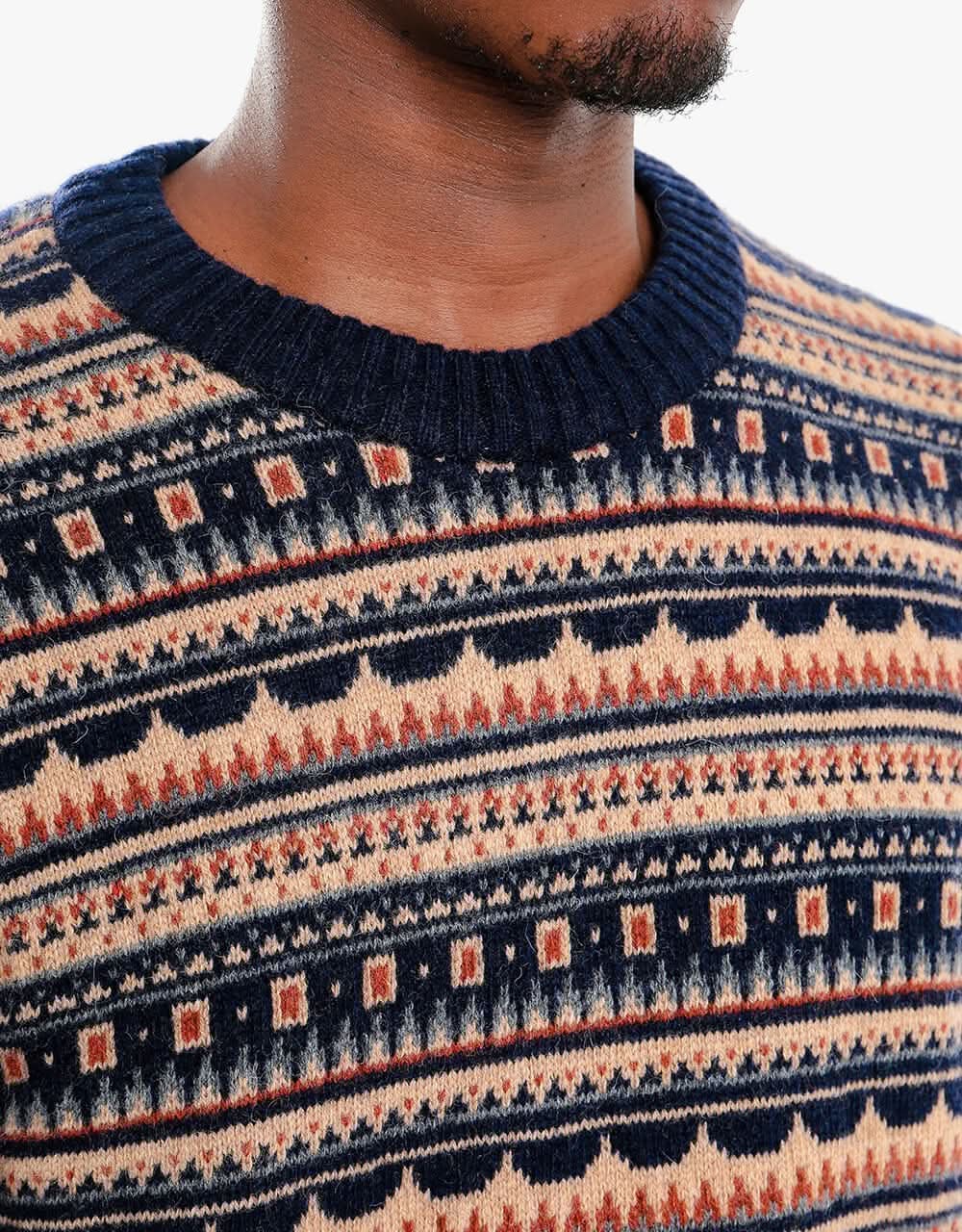 Patagonia Recycled Wool Sweater - Cottage Isle Small:New Navy