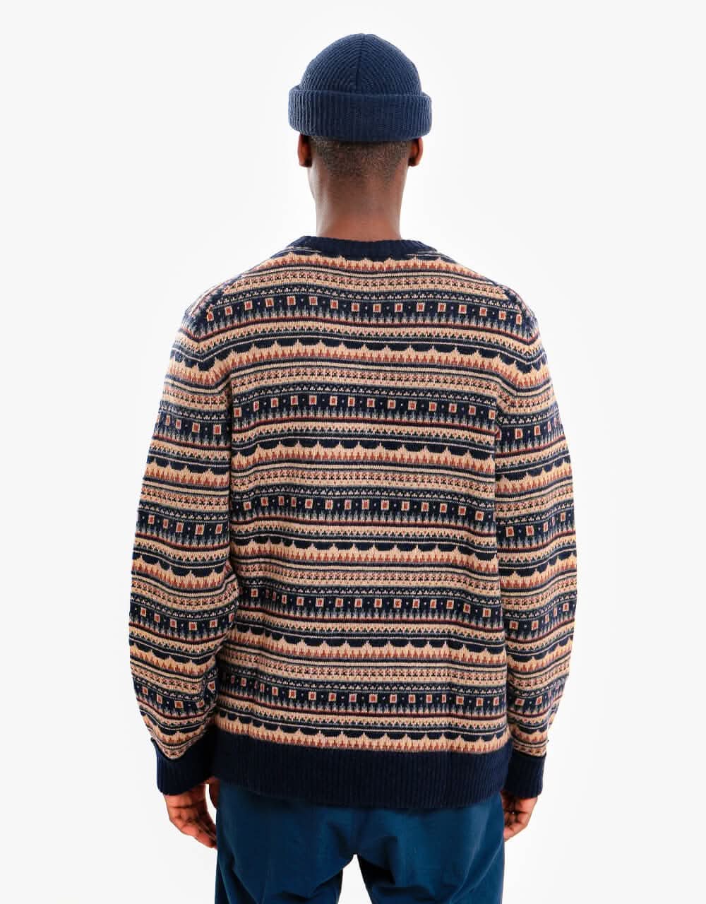 Patagonia Recycled Wool Sweater - Cottage Isle Small:New Navy
