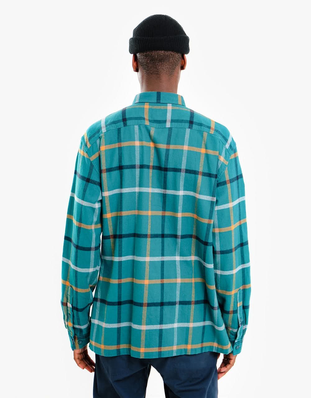 Patagonia L/S Organic Cotton Flannel Shirt - Brisk:Dark Borealis Green