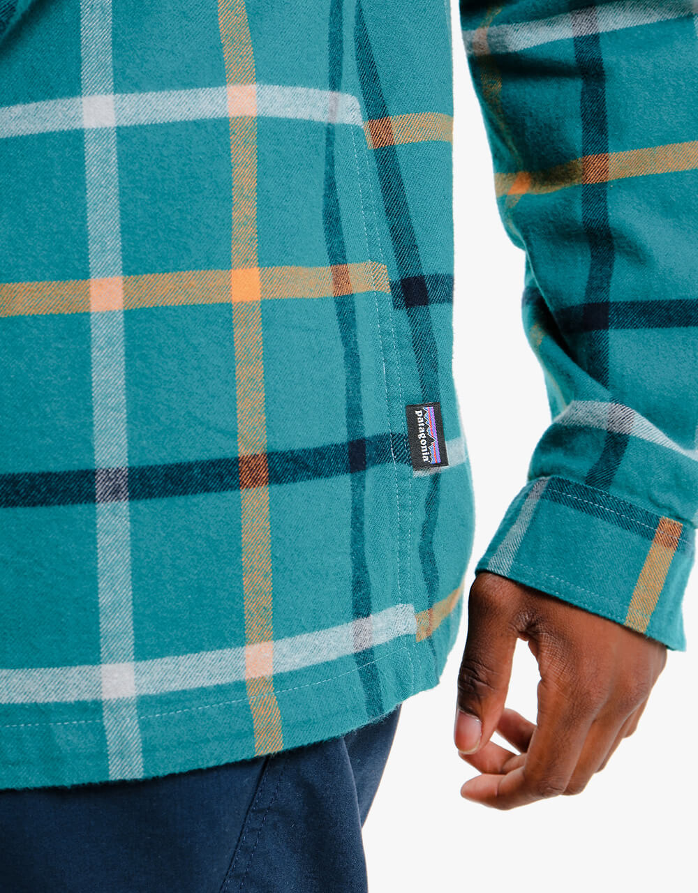 Patagonia L/S Organic Cotton Flannel Shirt - Brisk:Dark Borealis Green