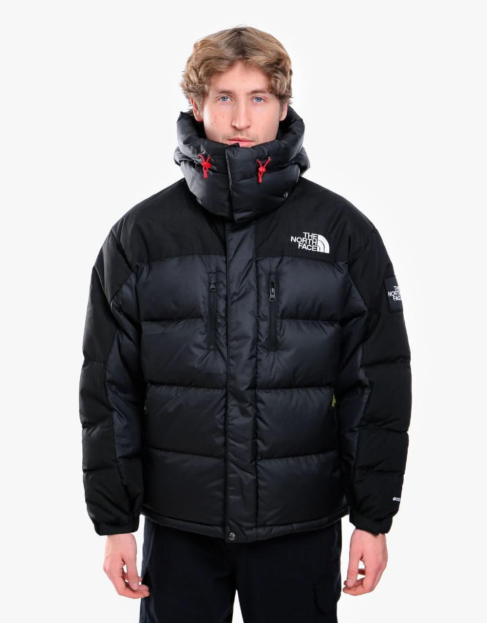 The North Face Black Box Himalayan Parka Jacket - TNF Blk/TNF Red