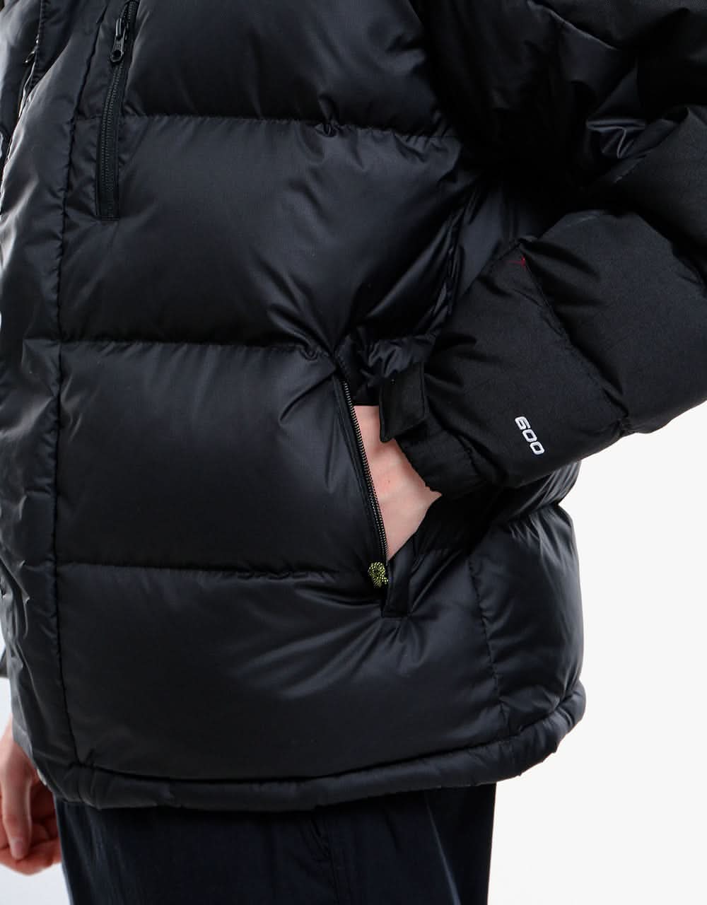 The North Face Black Box Himalayan Parka Jacket - TNF Blk/TNF Red