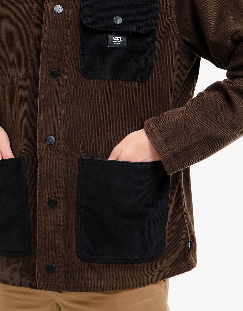 Vans Corduroy Drill Chore Coat - Demitasse/Black