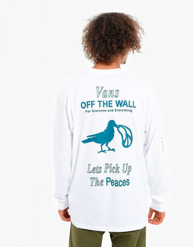 Vans Pick Up The Pieces L/S T-Shirt - White