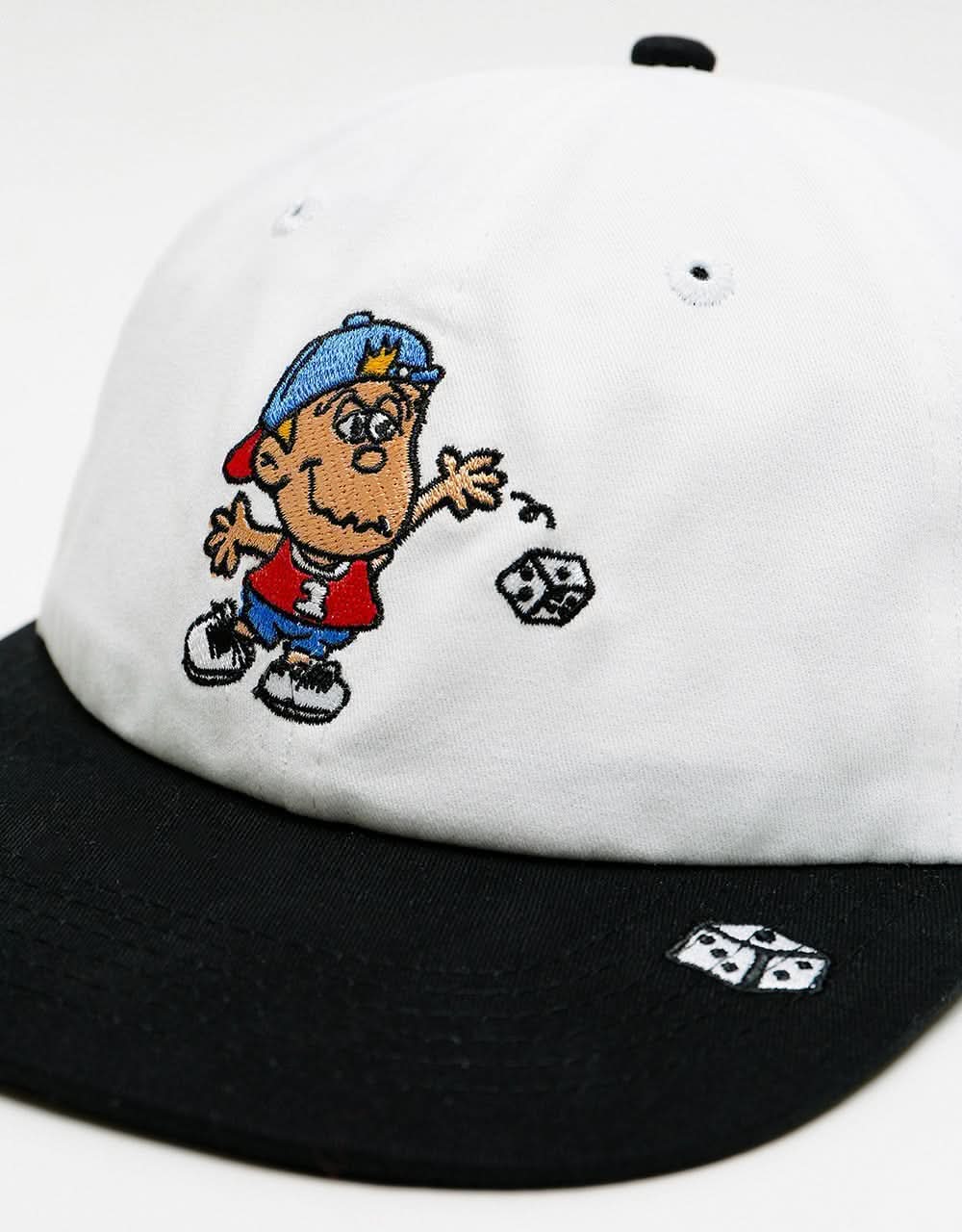 Butter Goods Dice 6 Panel Cap - White/Black
