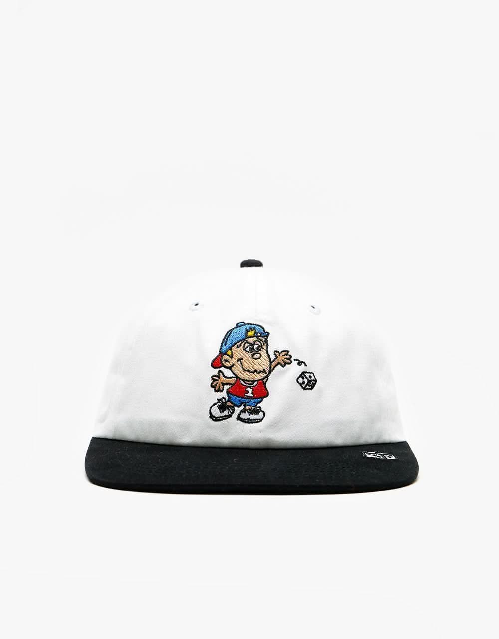 Butter Goods Dice 6 Panel Cap - White/Black