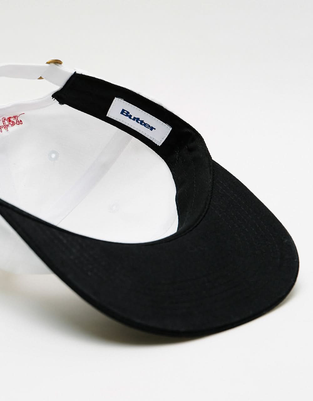 Butter Goods Dice 6 Panel Cap - White/Black
