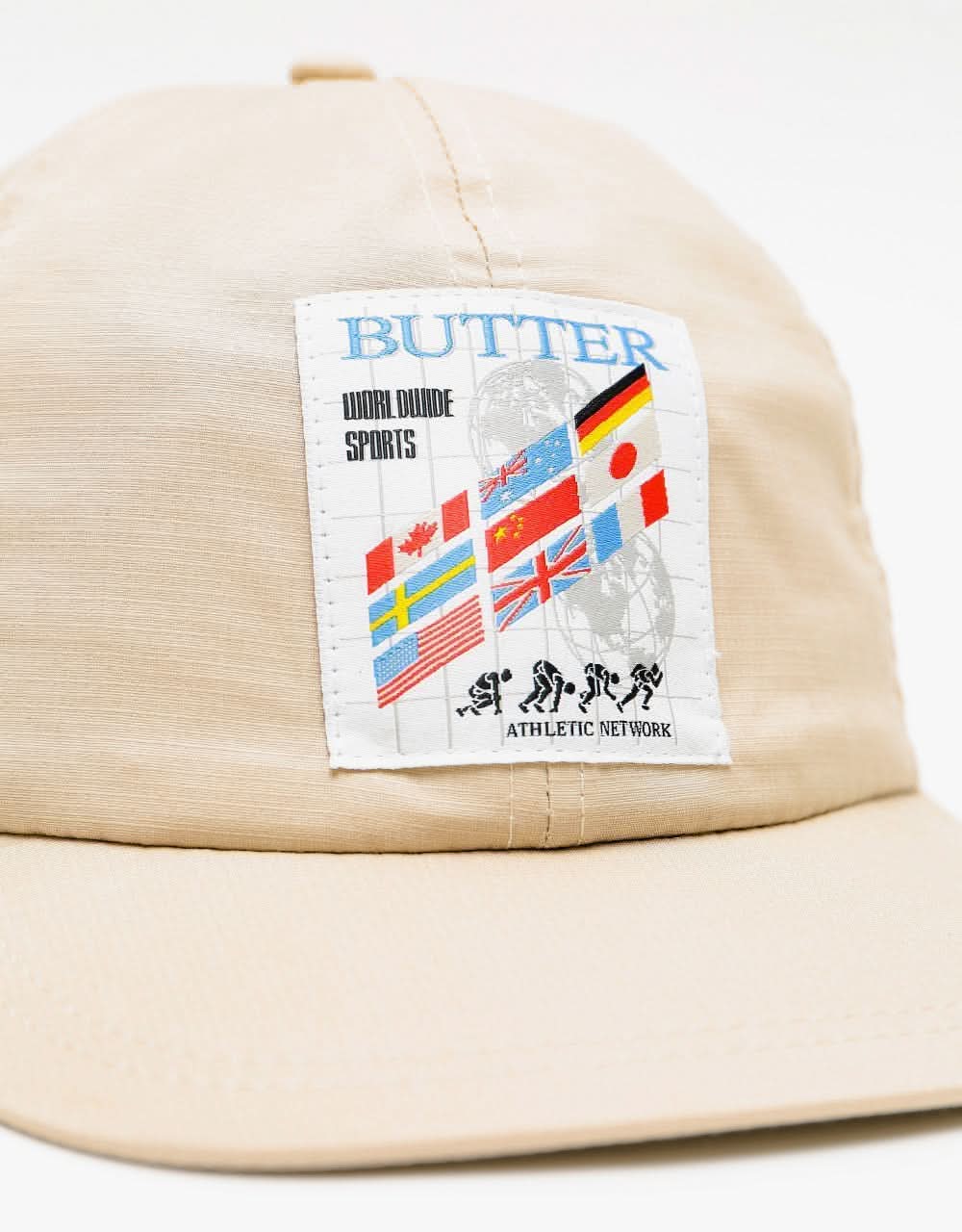 Butter Goods Track 6 Panel Cap - Khaki