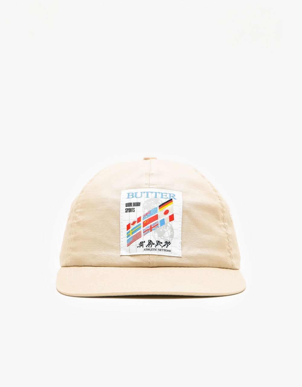 Butter Goods Track 6 Panel Cap - Khaki