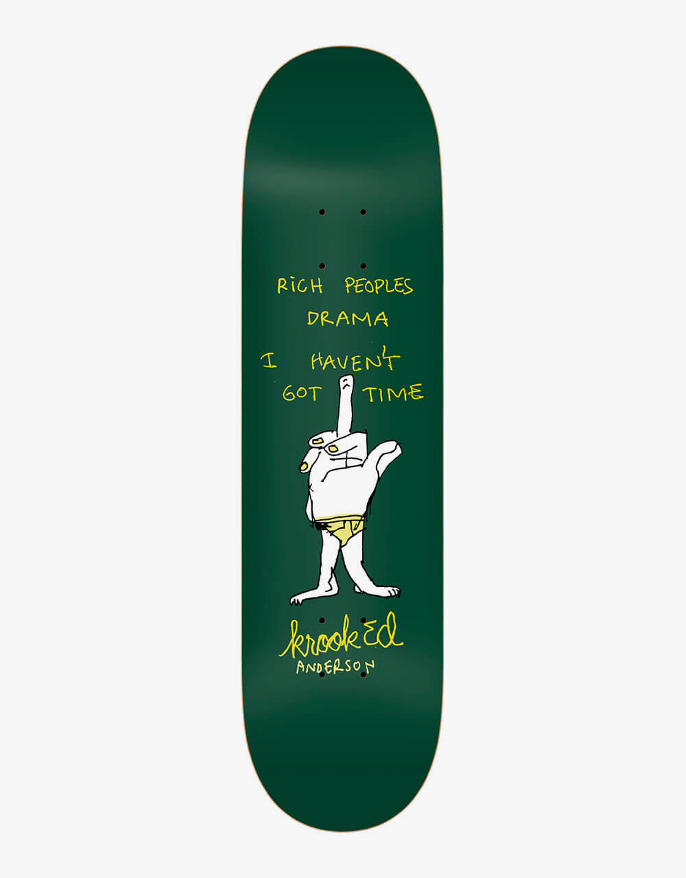 Krooked Manderson Drama Skateboard Deck - 8.38"