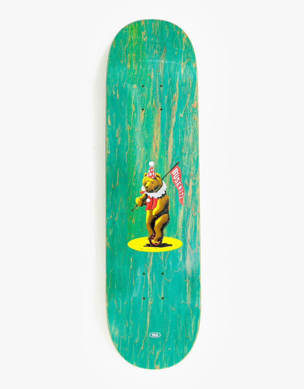 Real Busenitz Circus Bear Skateboard Deck - 8.25"