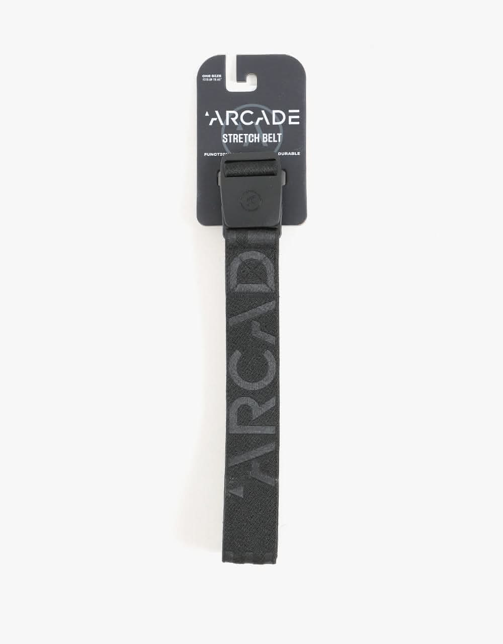 Arcade Black Stamp Belt - Black