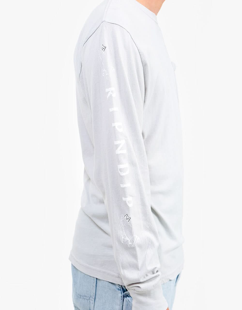 RIPNDIP Lord Nermal L/S T-Shirt - Grey