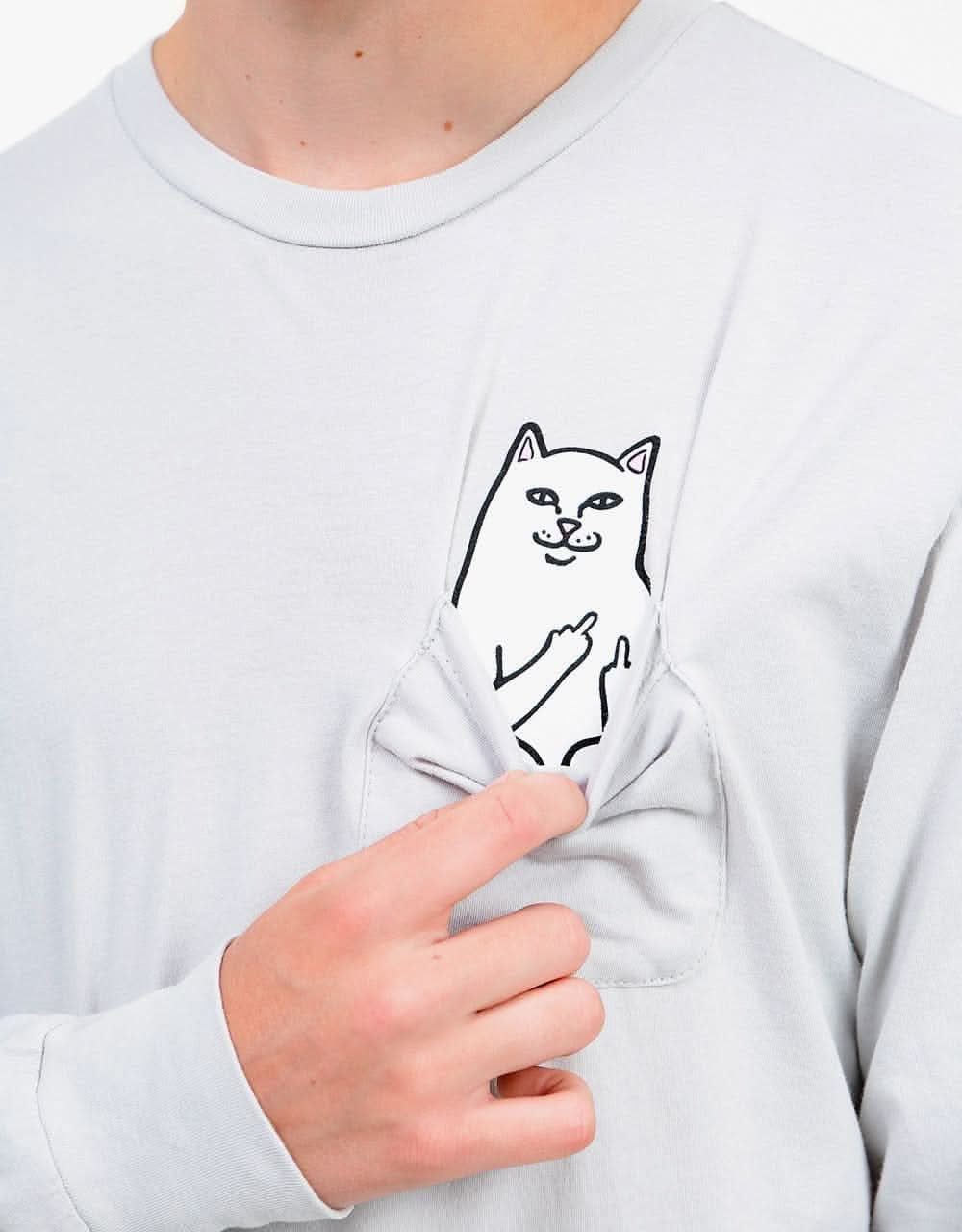 RIPNDIP Lord Nermal L/S T-Shirt - Grey