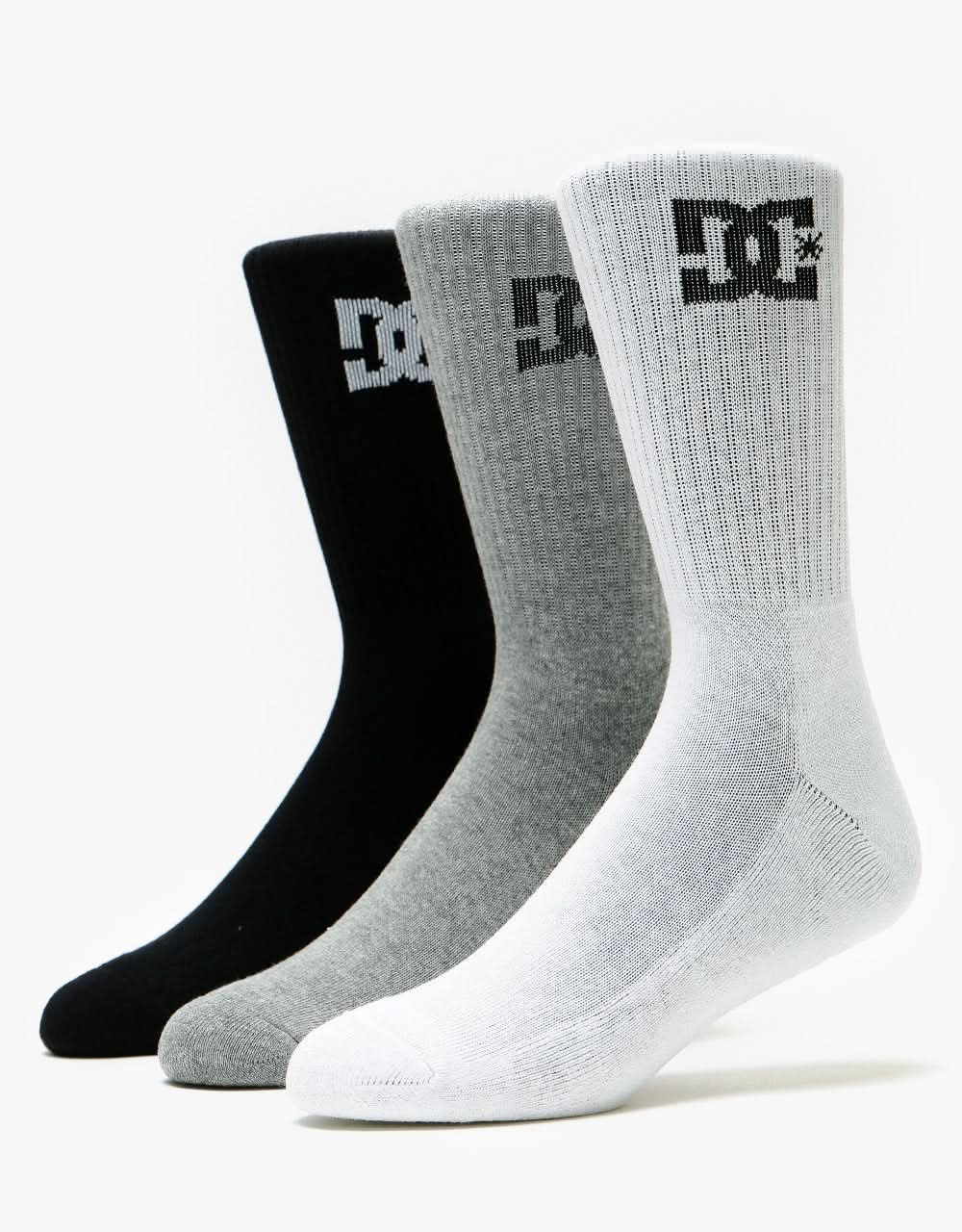 DC Crew 3 Pack Socks - Assorted