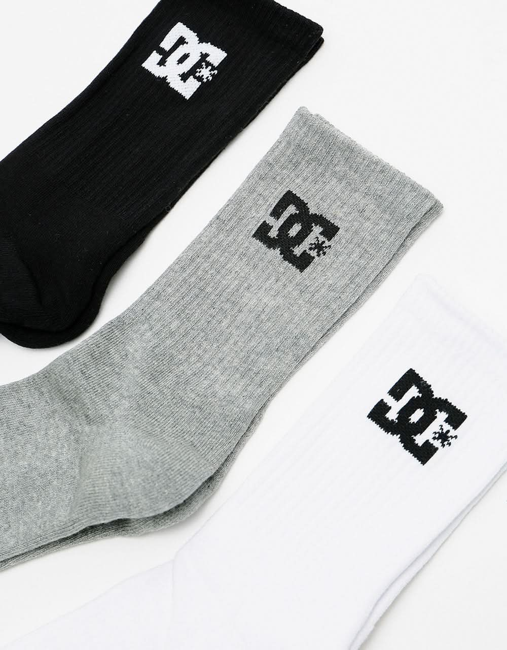 DC Crew 3 Pack Socks - Assorted