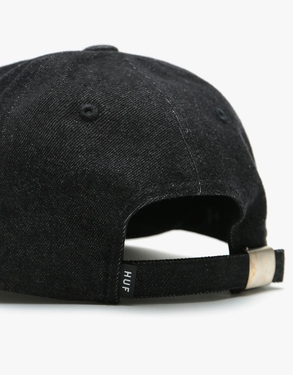 HUF Marka Denim 6 Panel Cap - Black