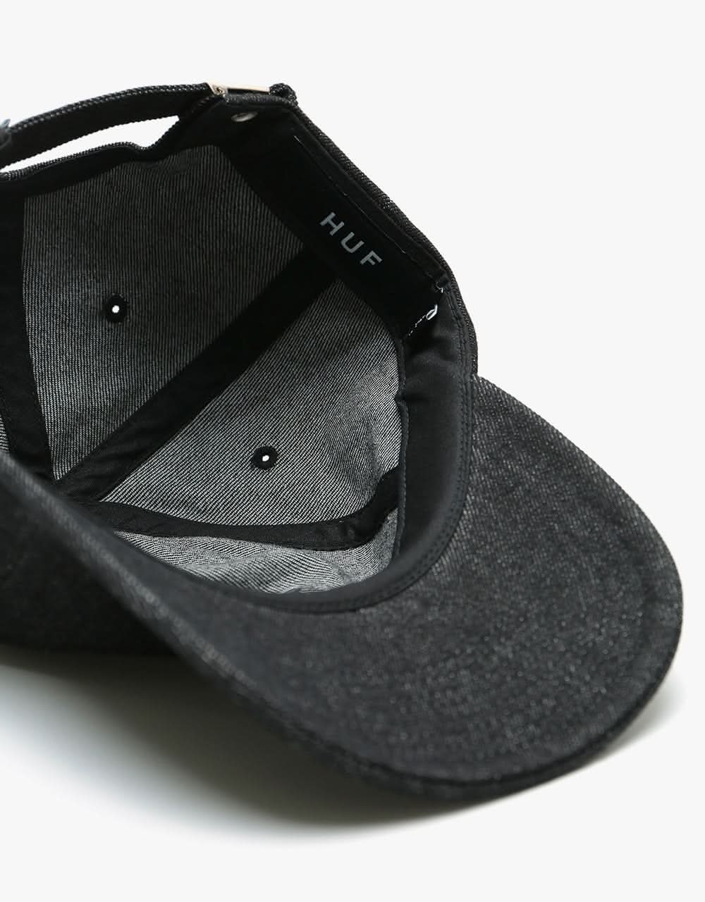 HUF Marka Denim 6 Panel Cap - Black