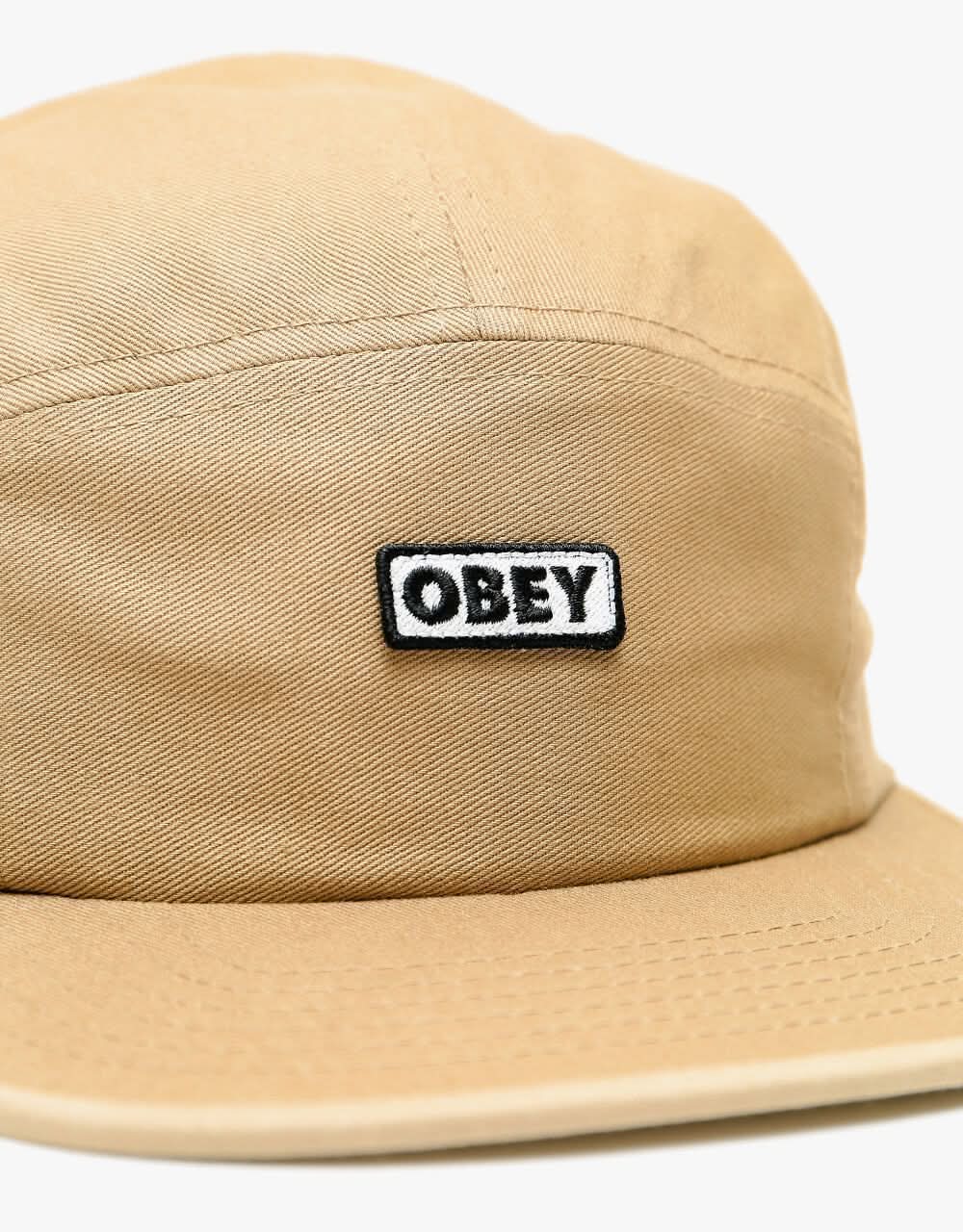 Obey Bold Label 5 Panel Cap - Khaki