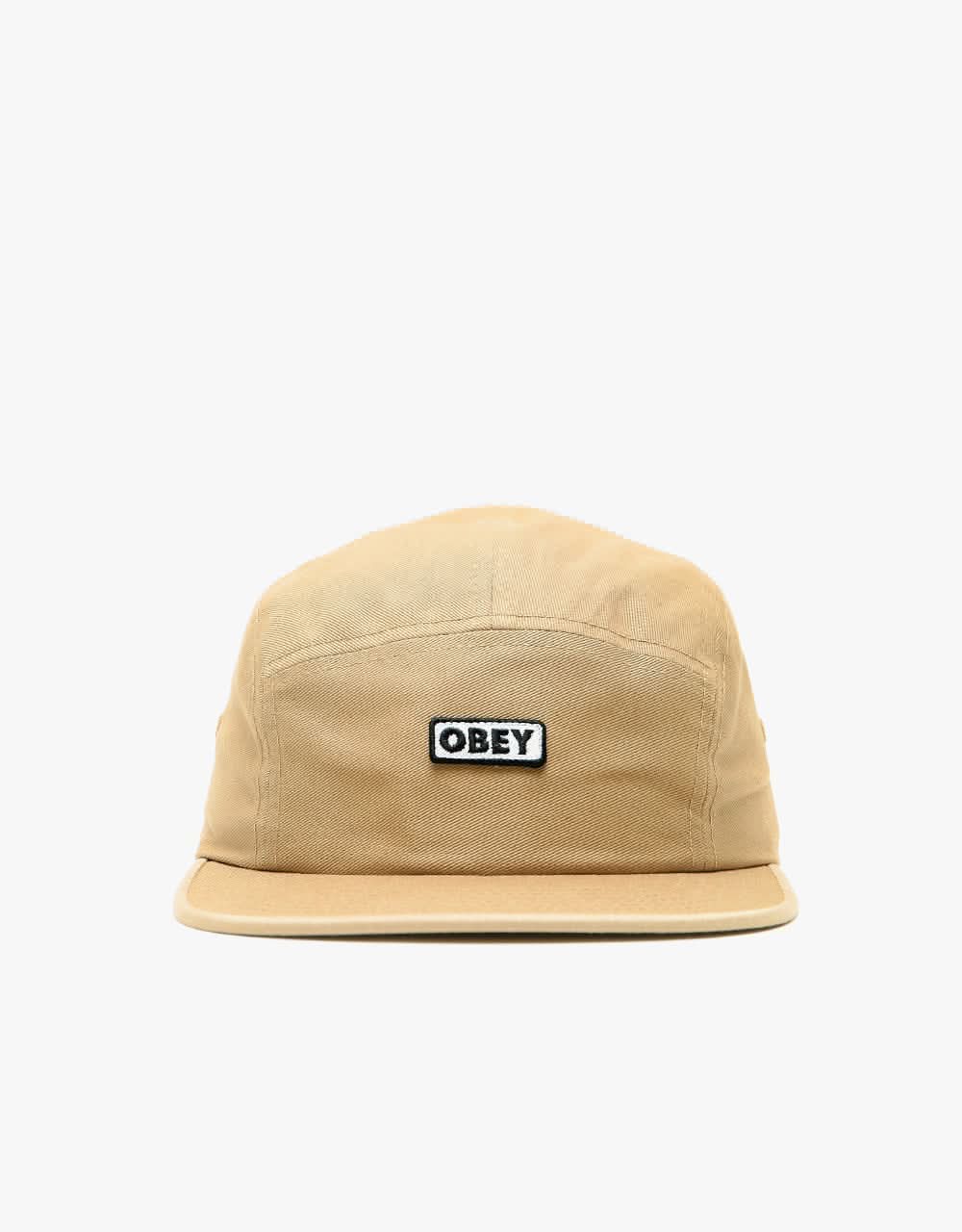 Obey Bold Label 5 Panel Cap - Khaki