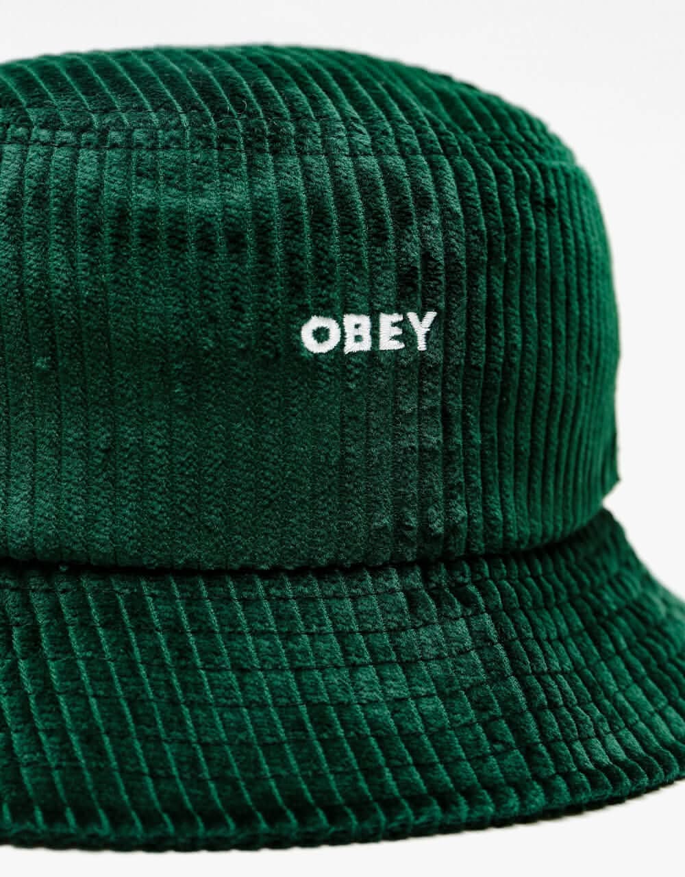 Obey Bold Cord Bucket Hat - Emerald Green