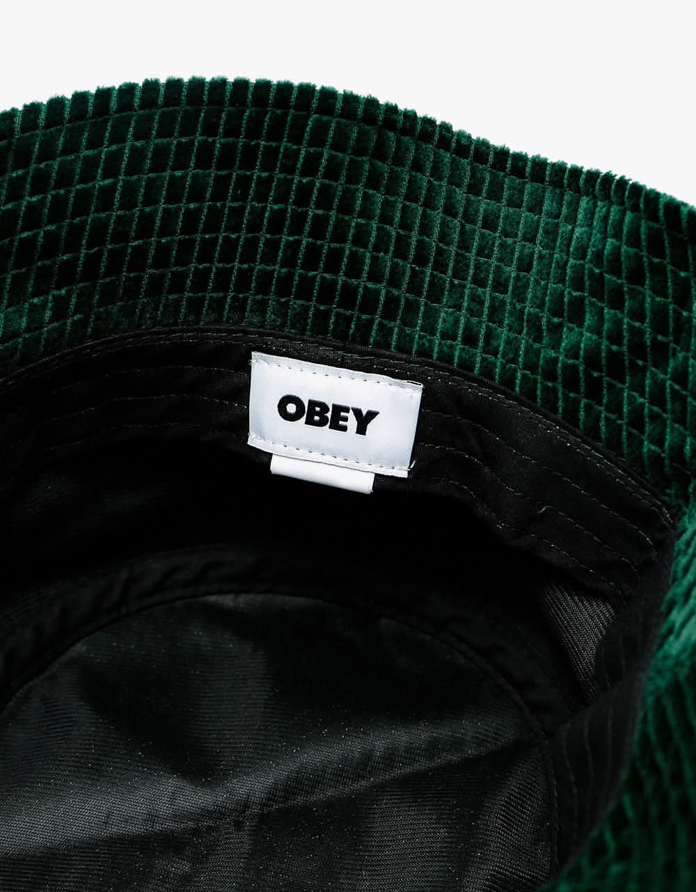 Obey Bold Cord Bucket Hat - Emerald Green