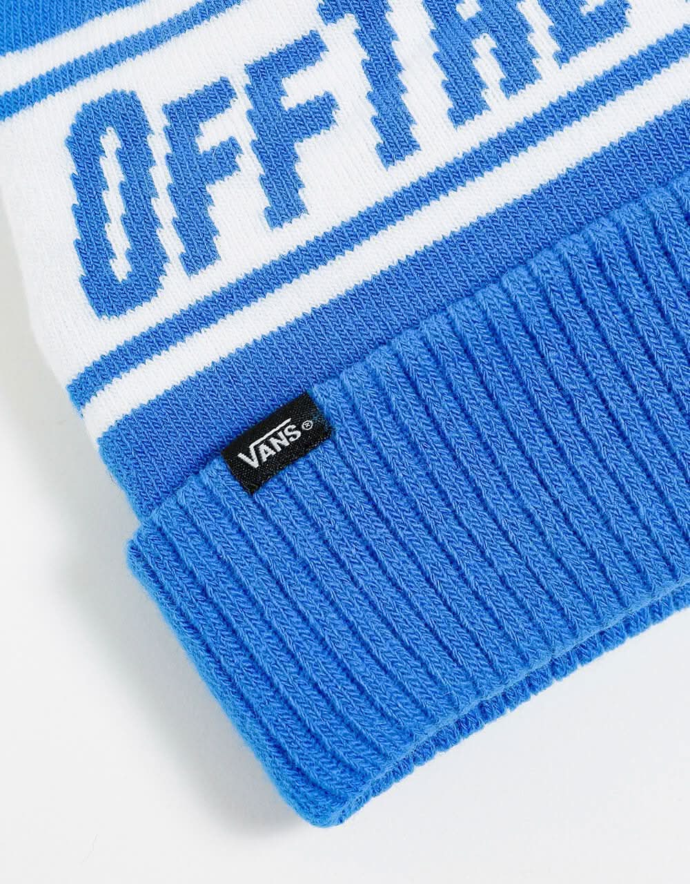 Vans Off The Wall Pom Beanie - Nautical Blue/White