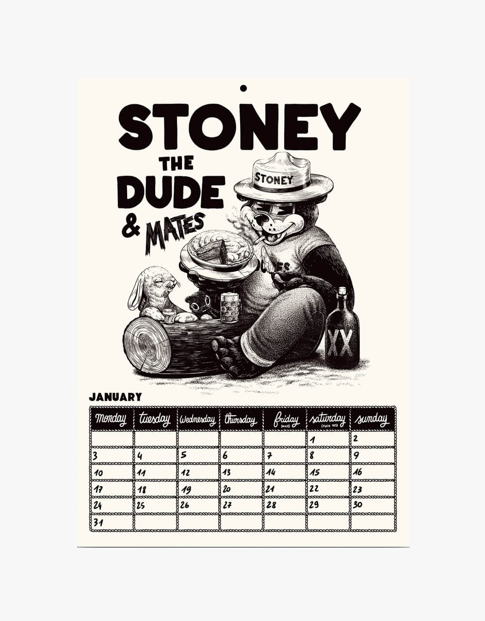 The Dudes 2022 Calendar - White