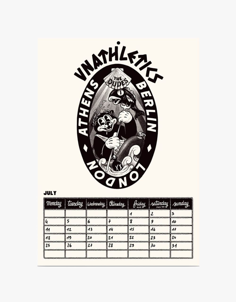 The Dudes 2022 Calendar - White