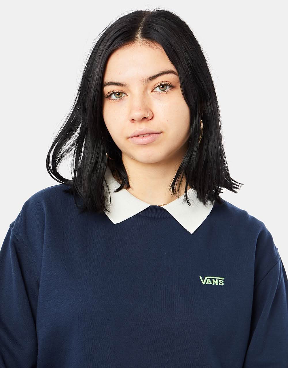 Vans Womens Brighton Zuener Polo Crew - Dress Blues