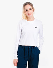 Vans Womens Junior V L/S Crop - White