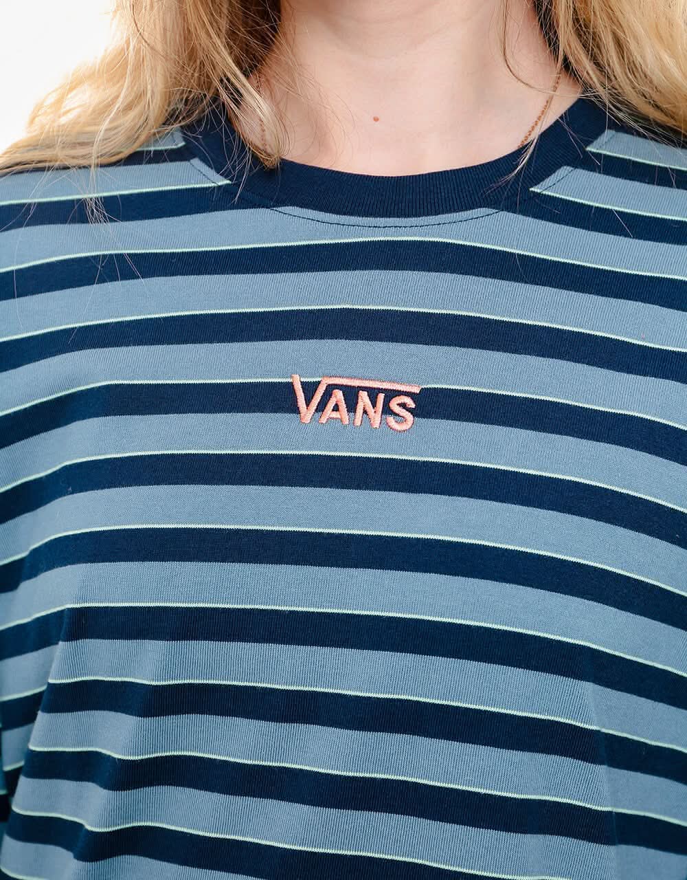 Vans Womens Skate Stripe L/S T-Shirt - Dress Blues