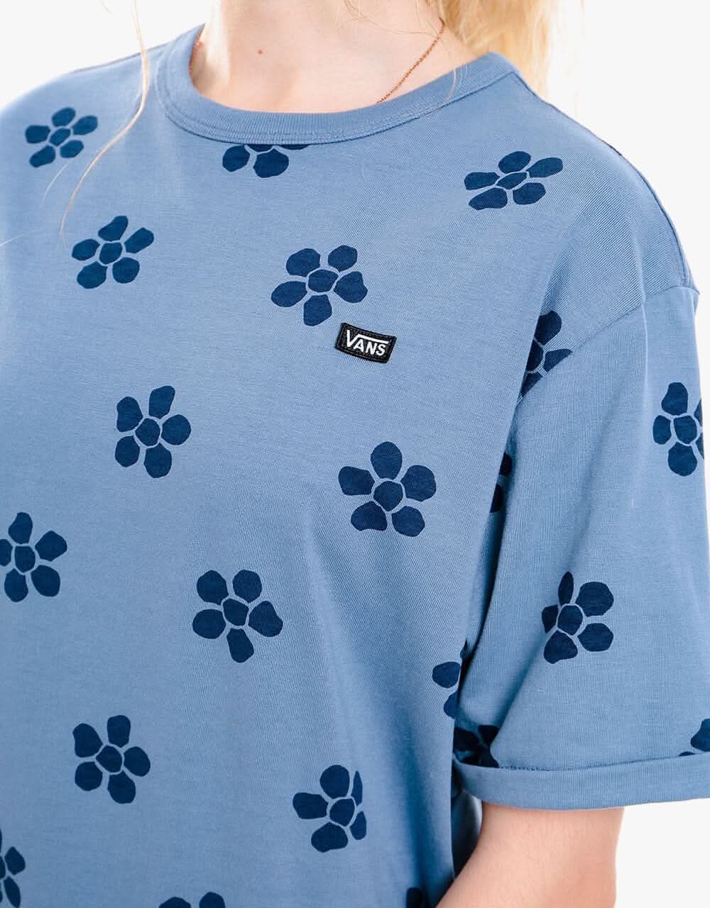 Vans Womens Skate Otw S/S Crew - Cement Blue